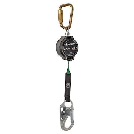 Safewaze Latitude Pro 7ft Single Web SRL: Carabiner, Snap Hook 018-5004